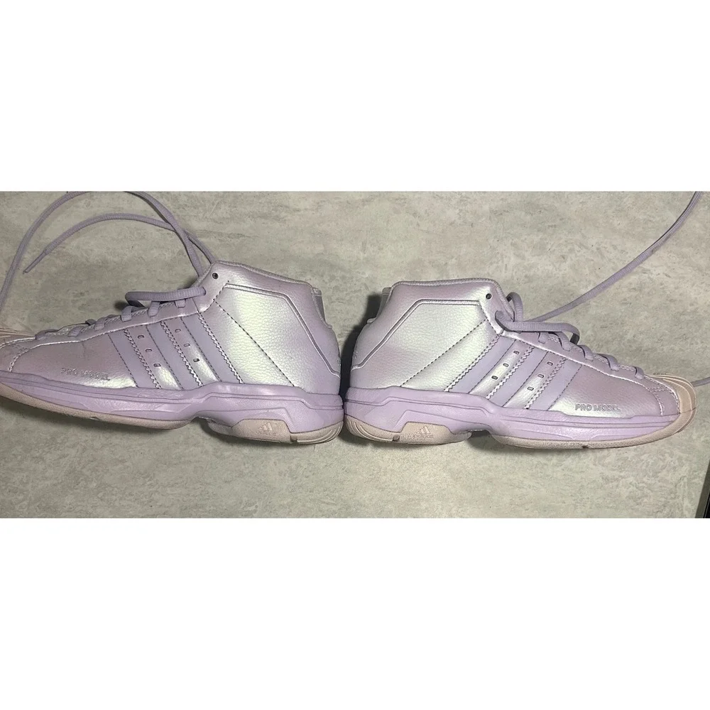 Adidas Pro Model 2G Iridescent Purple High Top Sneakers EG2484 Mens 5 Womens 6.5